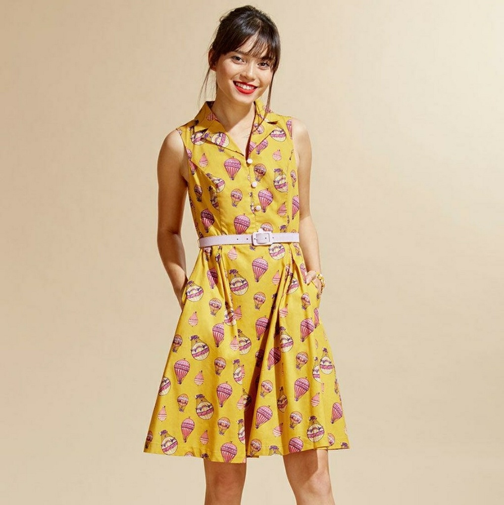 Wearing is Caring Shirt Dress in Balloons